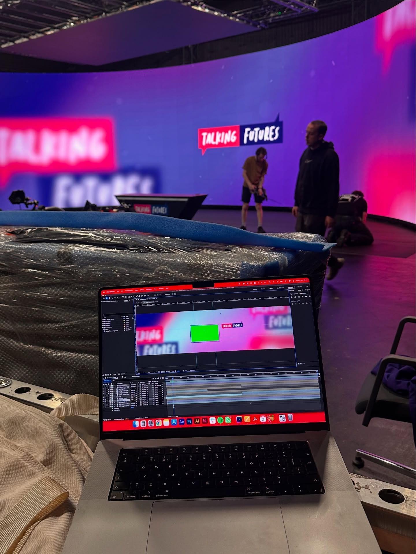 Great day designing the graphics for the main stage… live & direct for @rioferdy5 & @reshmintv 😎