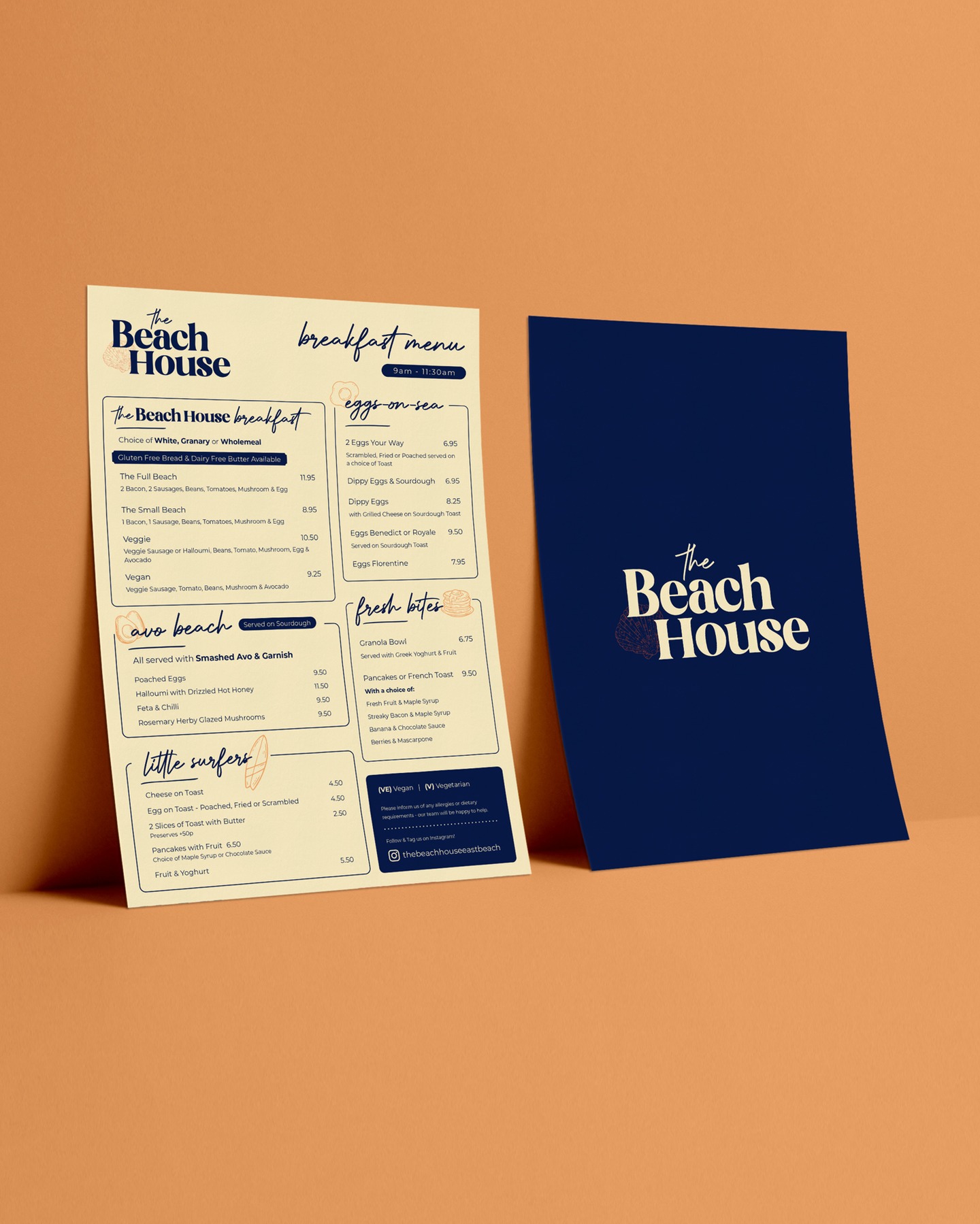 An honour to do the branding for @thebeachhouseeastbeach 🐚☕️