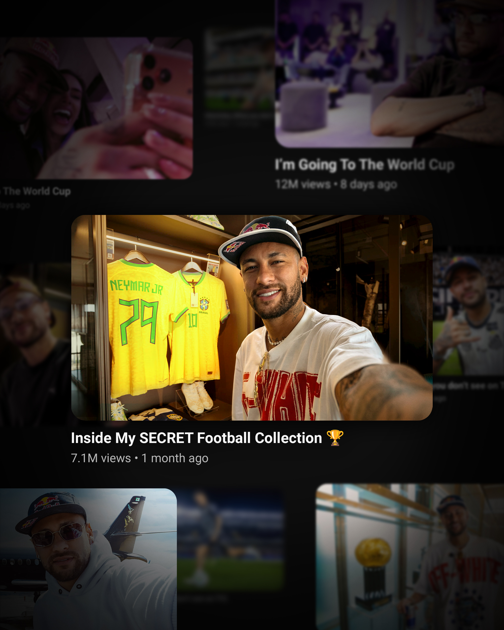 Been working closely with @outlyning over the past month to create these YouTube thumbnails for @neymarjr ⚽️